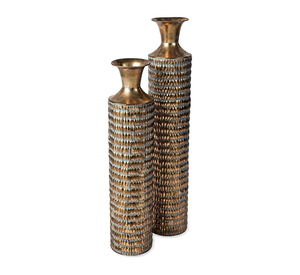 Colección de Floreros de Hierro de Diseño Elegante con Textura Sofisticada y Calidad Premium - Product Image 4