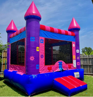 Château Gonflable Commercial Personnalisé Thème Fille pour Enfants de 3 Ans et Plus – Structure de Saut Extérieure
