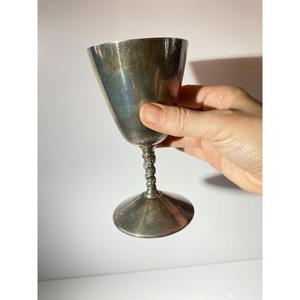 Handmade Set of 4 Durable Wine <b>Glasses</b> for Party Occasion Vintage <b>Stainless</b> Steel Bell-Shaped Goblets - Product Image 2