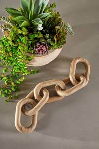 Sculpture de chaîne en bois faite à la main, écologique, art moderne, décoration de table, centre de table géométrique sculpté écologique - Product Image 6
