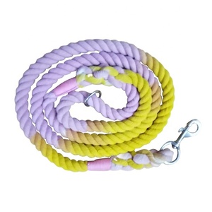 Dog leads Manufacturer of organic braided cotton rope dog leashes pets accessories pet suppliers wholesale price