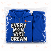 Nouveau Logo personnalisé coton Tech Fleece Full Zip Survêtement à capuche Jogger Deux pièces Jogging fermeture éclair Survêtement pour hommes