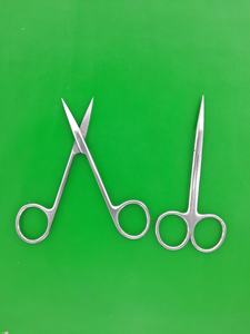 Tijeras Iris de Acero Inoxidable de Primera Calidad de 4.5 Pulgadas, Instrumento Quirúrgico/Médico/Veterinario Recto, Incluye Pinzas de Disección - Product Image 2