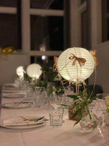 Lanterne en papier ronde en soie vietnamienne en gros, colorée, 20-60 cm, pour mariage, festival, fête, décoration de table, lanterne faite à la main, prix d'usine - Product Image 4