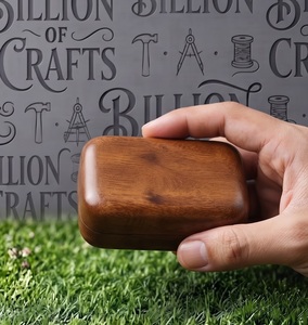 Boîte de rangement miniature en bois personnalisée en gros, boîte cadeau pour bijoux et pilules, conteneur artisanal en bois, vente en gros directe d'usine OEM - Product Image 2