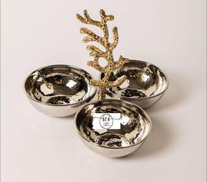 Cuencos Metálicos para Servir Alimentos y Chocolate, Vajilla Más Vendida, Utensilios de Cocina, Bandejas para el Hogar, de la India - Product Image 1