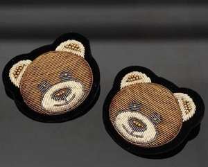 Parche de Moda Personalizado de Alta Calidad con Bordado a Mano en Hilo Metálico, Fabricante en India - Product Image 2