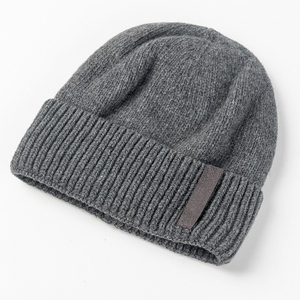 oem personalize adult knit beanies wholesale custom embroidered logo 100% acrylic warm winter <b>hat</b> manufacturer - Product Image 5