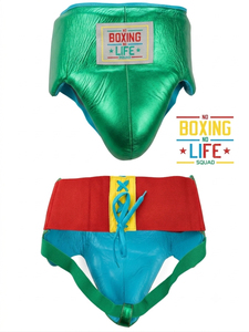 Protector Inguinal de Boxeo No Boxing No Life Squad, Blanco, de PU, para Entrenamiento, Todas las Tallas, Calidad Premium - Product Image 4