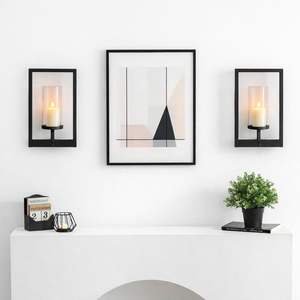 Ensemble de appliques murales géométriques en métal doré, design moderne à cadre articulé, montage facile, lumière chaude, accent de décoration d'intérieur de luxe - Product Image 6