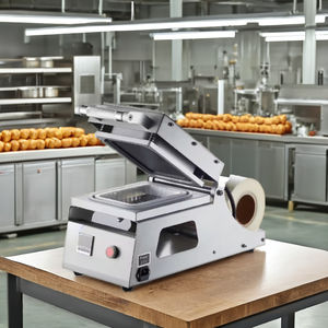 Machine d'emballage manuelle économique pour barquettes alimentaires, fruits, viandes et repas - Emballeuse de barquettes personnalisée Hualian Mold - Product Image 1