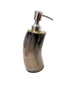 Double Mosaic Glass Soap Dispenser Set with Metal Caddy <b>Tray</b> Luxury Handcrafted Liquid Lotion Pump Bottles for Kitchen <b>Vanity</b> - Product Image 2