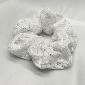 Coletero de Encaje Blanco Hecho a Mano, Color Sólido, Estilo Simple para Mujer, Coletero Casual, Tamaño (16*4.5cm) - Product Image 1