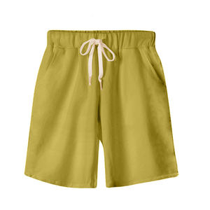 Short de sport décontracté pour homme avec logo personnalisé, en coton respirant, séchage rapide, cordon de serrage, couleur unie, coupe droite, pour entraînement, course et basketball - Product Image 4