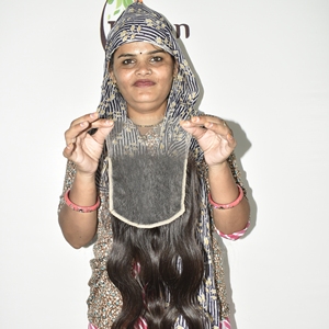 Closure HD 6*6 Body Wave pour femmes, cheveux humains indiens 100g, fabrication artisanale, cheveux naturels, double trame, vente en gros, extension de cheveux avec cuticules intactes - Product Image 5