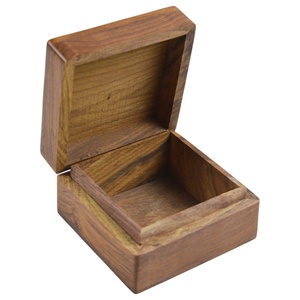 Boîte de rangement en bois à trois niveaux, coffret de bijoux polis et peints, Design personnalisé et finition polie, boîte de rangement en bois naturel pour bricolage - Product Image 3