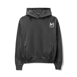 Sudadera con Capucha Extra Grande para Hombre, de Felpa, Negra, de Algodón, con Bolsillo Frontal y Logotipo, para Invierno, Corte Regular, Transpirable - Product Image 3