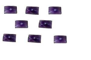 Aigue-marine naturelle taillée en forme de rose, améthyste violette, cabochon octogonal, pour la fabrication de bijoux, cristal de qualité, pierres précieuses de qualité, bagues pour hommes et femmes - Product Image 2