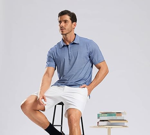 Vêtements décontractés pour hommes 100% coton à manches courtes pour chemises - Logo personnalisé Couleur unie Séchage rapide Respirant Haute qualité Personnalisable - Product Image 5