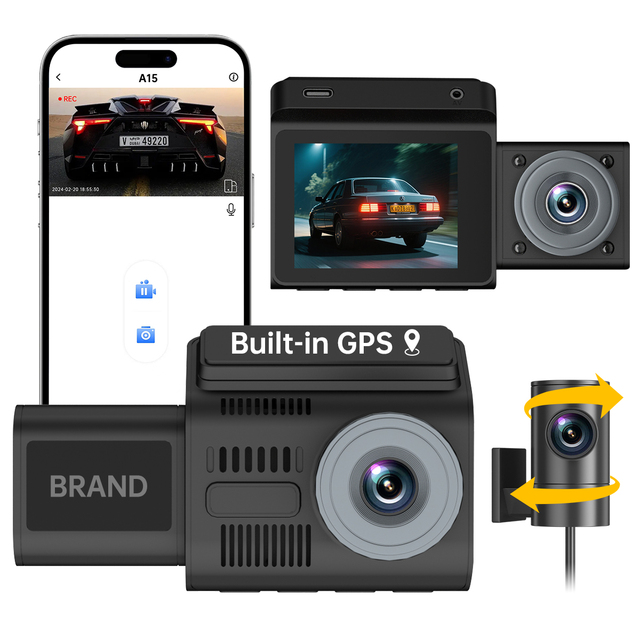 Hot Sale Dash Cam 4K Design with GPS WIFI Dash Camera Car DVR Dash Camera Support 256GB SD Card