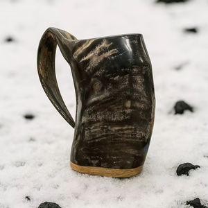 Handmade Horn Viking Drinking Horn <b>Mug</b> New Design for Beer and Coffee Natural Drinking Horn <b>Mug</b> - Product Image 3