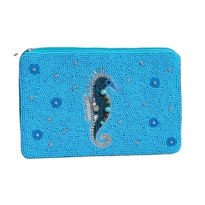 Handmade Beaded Coin Purse <b>Small</b> Zipper Pouch with Intricate Beads <b>Women</b> Party Wedding Mini <b>Handbag</b> Elegant Fashion Accessory - Product Image 1