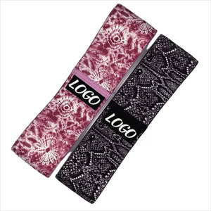 Bande de Résistance Personnalisée avec Logo pour Fessiers, Gym, Fitness, Yoga – Ensemble de Bandes de Résistance en Tissu Imprimé Type Boucle pour Hanches - Product Image 2