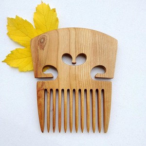 Peine Masajeador de Cuero Cabelludo de Madera de Neem Creativo, Cepillo de Masaje de Meridianos para la Cabeza de Dientes Anchos, Peine Desenredante para el Cabello - Product Image 2