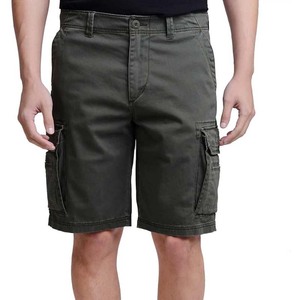 Men's <b>Cargo</b> <b>Shorts</b> Solid Color Canvas Breathable Mid Waist Button Fly Casual Bermuda <b>Shorts</b> with Utility Pockets - Product Image 6