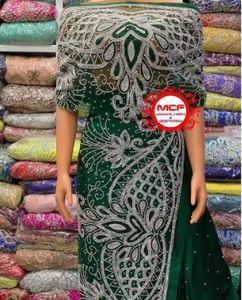 Vestido de George bordado hecho a mano de súper calidad para mujer, ideal para bodas y fiestas. Personalizable en talla. Al mejor precio del proveedor. - Product Image 2