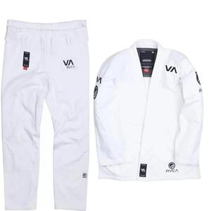 Fabrication de t-shirts de haute qualité en coton 100% Gi Shoyorol BjjGl RVCA V2 Batch # Kimono de Jiu-Jitsu Brésilien 60 Fighter Blanc, Tenue de Karaté - Product Image 1