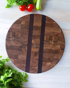 Round Acacia Wood Cutting Board Serving Board Solid Wood <b>Kitchen</b> Chopping Board Food Grade Eco Friendly OEM Supplier - Product Image 6