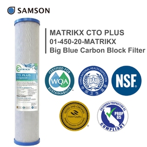 Filtre à charbon actif Big Blue MATRIKX CTO PLUS 01-450-20 20 pouces - Product Image 5