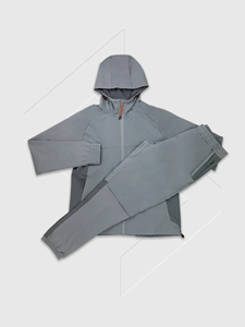 Unisex Pure Cotton Winter Sportswear Set with Half Zip Sweatshirt, Modern 2 Piece Running Fitness <b>Tracksuit</b> - Product Image 4
