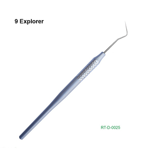 เครื่องมือสำรวจฟันแบบปลายเดี่ยว รุ่น Ergonomic Manual Single Ended Dental 9 Explorer ผลิตจากสแตนเลส ได้รับการรับรองมาตรฐาน CE โดย Roboz Tech ผลิตในประเทศปากีสถาน - Product Image 1