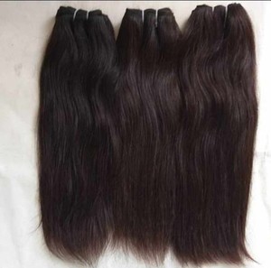 Extensions de cheveux humains 100% naturels, lisses et crépus, couleur noir naturel, vente en gros, directement de l'usine - Product Image 1
