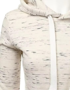 Sudadera con Capucha para Mujer, Color Sólido, Mezcla de Algodón, Manga Larga, Transpirable, Tejido de Punto, Informal para Otoño - Product Image 5