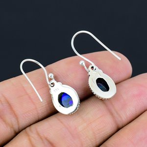 Fashion Jewelry Trendy Wedding Gift Black Ethiopian <b>Opal</b> Drop 925 Sterling Silver 3A Grade Nickel-Free Minimalist Designer - Product Image 4