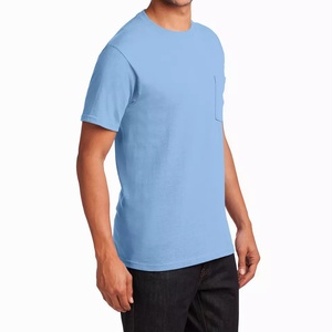 Fournisseur de t-shirts de style poche premium, proposant des t-shirts décontractés en coton avec poche avant pour hommes et vêtements unisexes. - Product Image 4