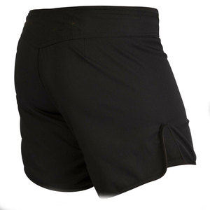 Shorts pour hommes noirs à taille haute, élastiques, à séchage rapide, avec poches, style décontracté, longueur courte, tissu tissé - Product Image 4