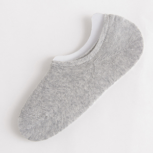 <b>Custom</b> No Show <b>Socks</b> Men High Density Cotton Spandex Invisible Loafer Liner Breathable Non Slip Silicone <b>Grip</b> - Product Image 5
