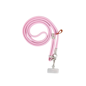 Cordon de téléphone réglable avec clip métallique détachable et languette de fixation – Rose, Vert armée et Vert clair - Product Image 2