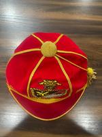 Gorra de Terciopelo para Graduación, Diseño Personalizado con Logotipo Bordado, Ajustable con Broche, Unisex, para Entrenamiento Académico