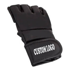 Gants de boxe en cuir pour MMA, grappling, sparring, Sanda, Muay Thai, arts martiaux, entraînement, demi-doigts, ajustables, pour hommes et femmes - Product Image 3
