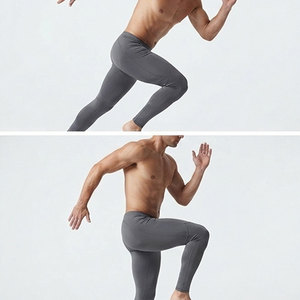 Leggings de compression haute performance pour hommes – Taille élastique, respirants, soutien optimal, extensibles, évacuation de l'humidité, entraînement sportif - Product Image 6