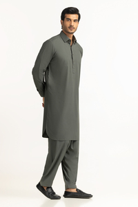 Salwar Kameez pour hommes, vêtements indiens et pakistanais, vêtements ethniques haut de gamme, 2 pièces, coton, séchage rapide, évacuation de l'humidité, protection solaire - Product Image 4