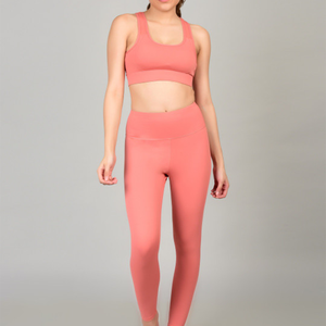 Ensemble de sport pour femme : soutien-gorge de sport de haute qualité, leggings taille haute, vêtements d'entraînement à manches longues, tenue de sport pour la gym, vêtements de fitness, ensemble de yoga - Product Image 2
