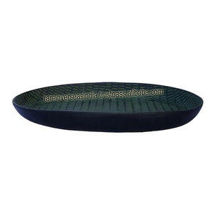 Hot Selling Wholesale Metal Oval Tray Decorative Metal Fruit Dish and Platter for Dining Table Centerpieces - Product Image 4
