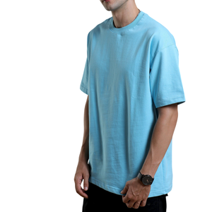 T-shirt pour homme de qualité supérieure, tissu en coton durable, coupe ample, épaules tombantes, manches courtes, t-shirt uni, décontracté, pour un confort optimal - Product Image 2