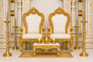 Elegante Decoración de Mandap de Fibra de Vidrio con Temática del Templo Divino Tirupati para Ceremonias de Boda Hindúes - DST EXPORTS Proveedor Mayorista - Product Image 6